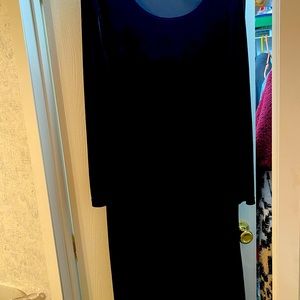 Black velvet dress